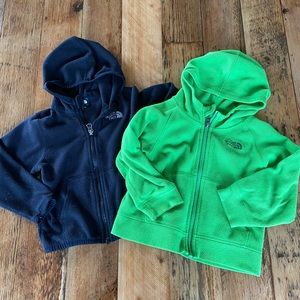 Pair of the north face toddler fleece